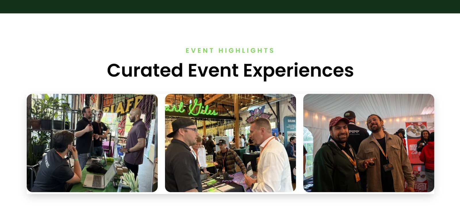 Hiii Sage curated event experiences photo gallery